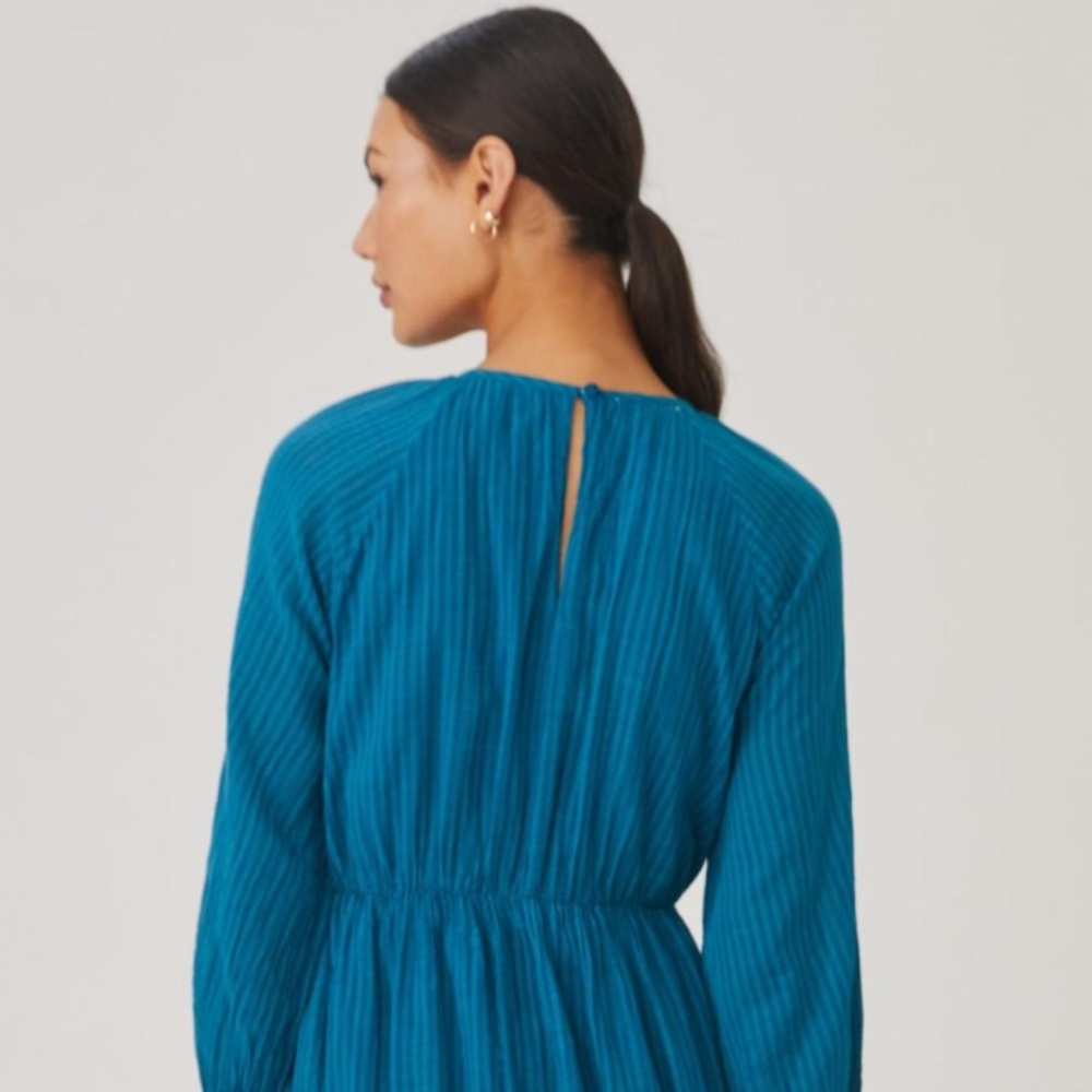 NEW Anthropologie Sundry Aqua Tiered Maxi Dress XL - Picture 13 of 13
